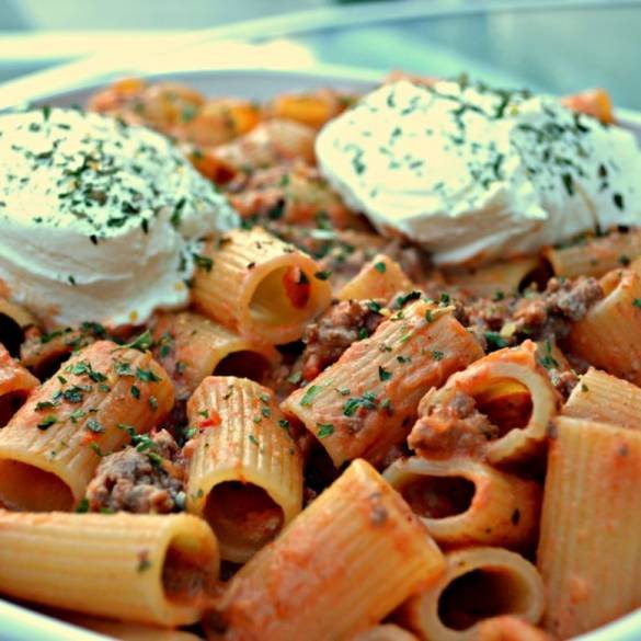 Baked Italian Rigatoni & Vodka Sauce | Italian Recipe | Pasta Recipe | Easy Dinner Recipe | theMRSingLink