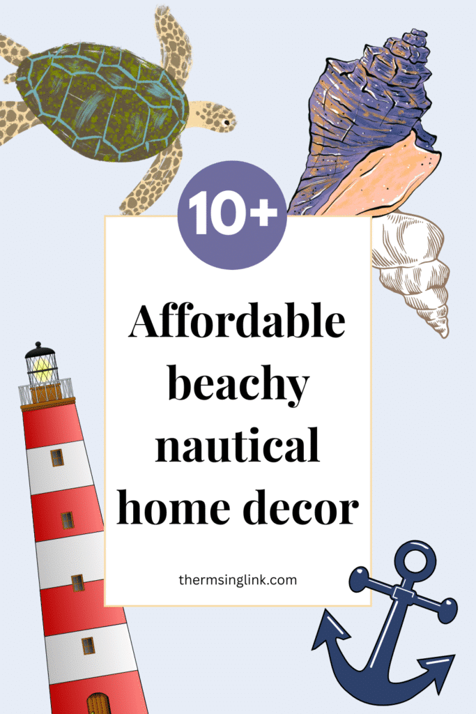 If anything beachy, coastal or nautical tickles your aesthetic lifestyle, home decor doesn't need to cost a fortune | 10+ Affordable nautical home decor for your beachy coastal lifestyle
