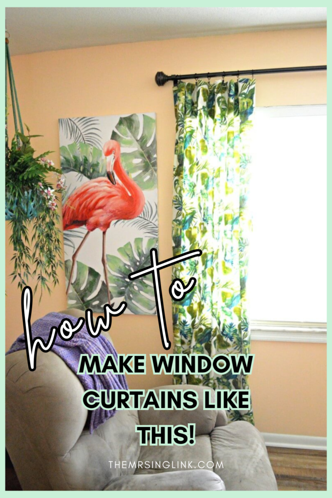 How to make window curtains for less than $100 | theMRSingLink