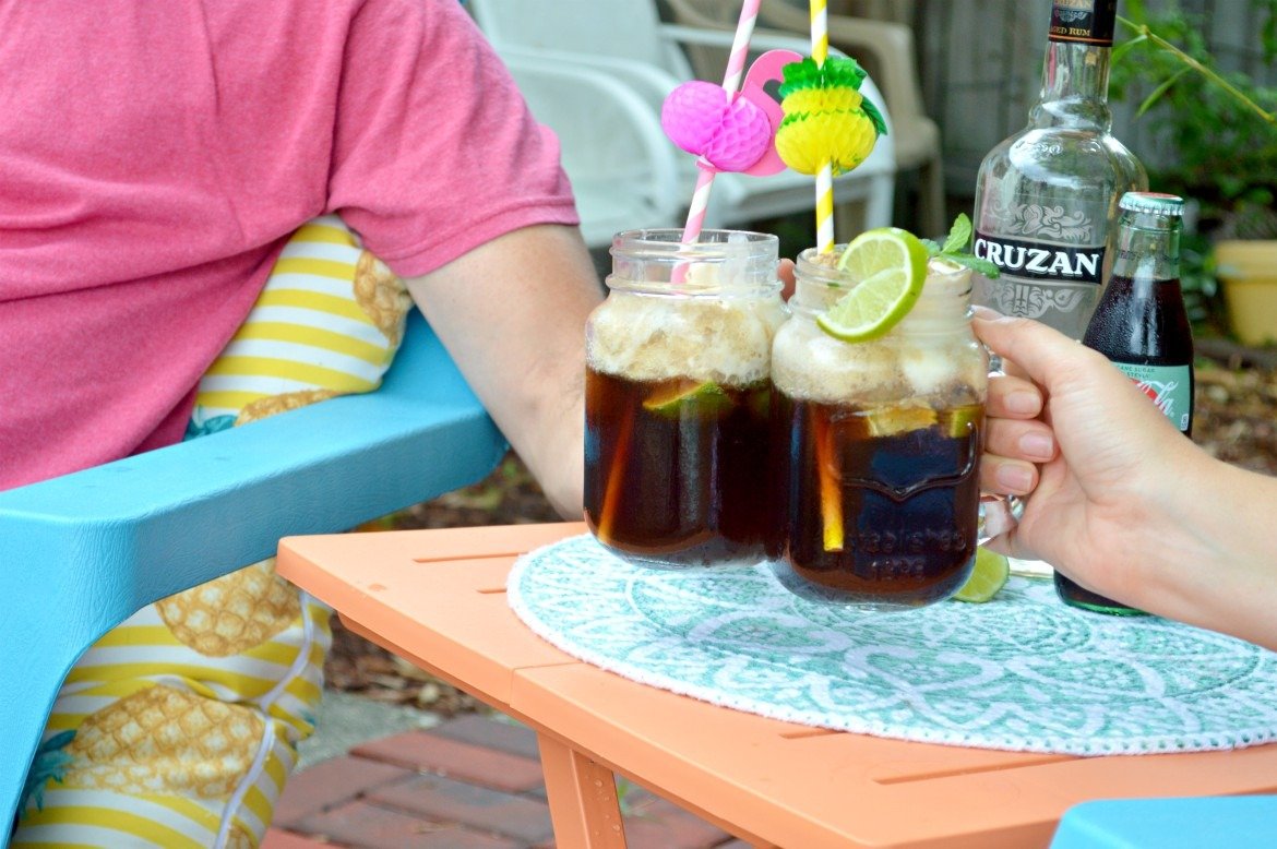 [A Match Made In Heaven] Key Lime Coke Float Mojitos | At-home date night recipes for couples | Spice up your relationship with recipes any couple can make together | A fresh and creamy twist on mojitos and rum and Coke | Cocktail recipes featuring rum | #datenight #recipes #cocktails | theMRSingLink