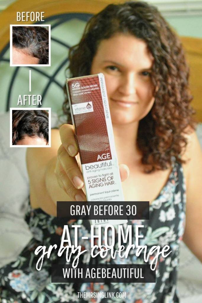 Gray hair before 30! At-home coverage with AGEbeautiful | [ad] #BeAgeBeautiful Zotos Professional | How-to apply at-home hair color for gray coverage | Healthy hair tips for color treated hair | 3 Secrets to healthy, color treated hair | Fight signs of aging in your hair + covering stubborn gray hair | At-home DIY hair dye tutorial | theMRSingLink