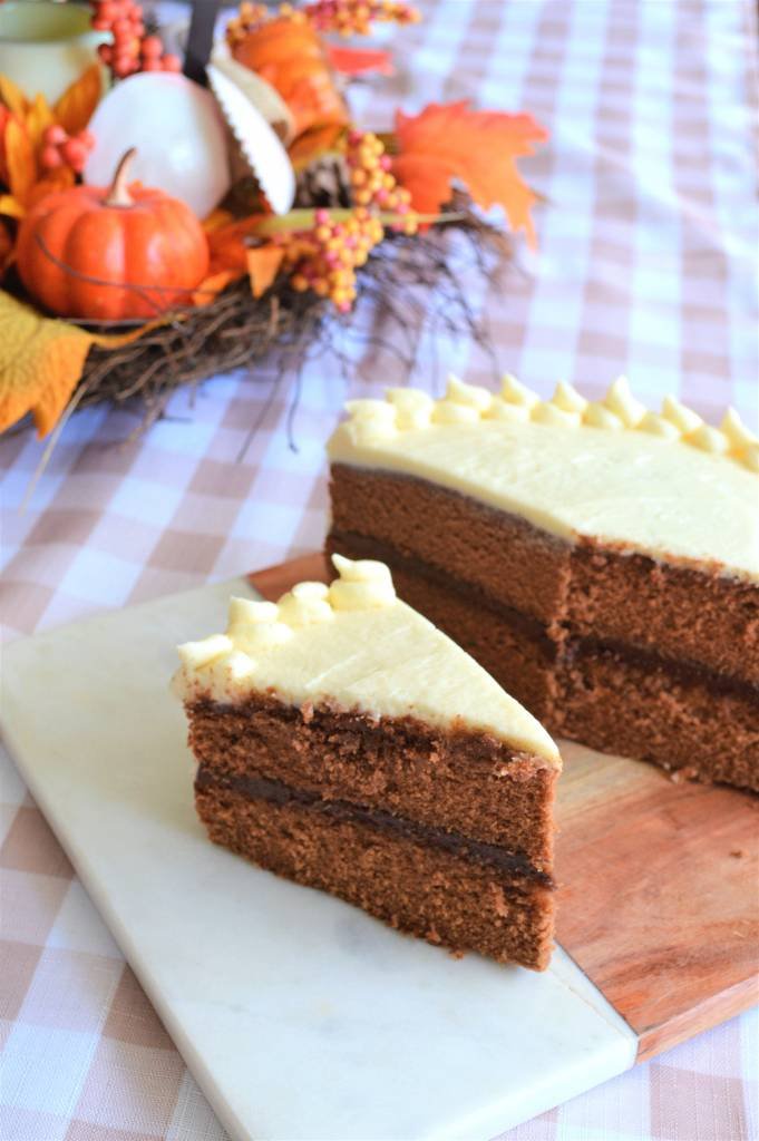Scratch Chocolate Cake With Buttercream Frosting | A rich, classic chocolate cake that will taste like it was made from a bakery | Bakery-style chocolate cake that is entirely homemade | The easiest buttercream frosting recipe that will have you ditching store bought FOR GOOD | #chocolatecake #dessertheaven #holidayrecipe | Cake baking from scratch - NOT boxed | theMRSingLink