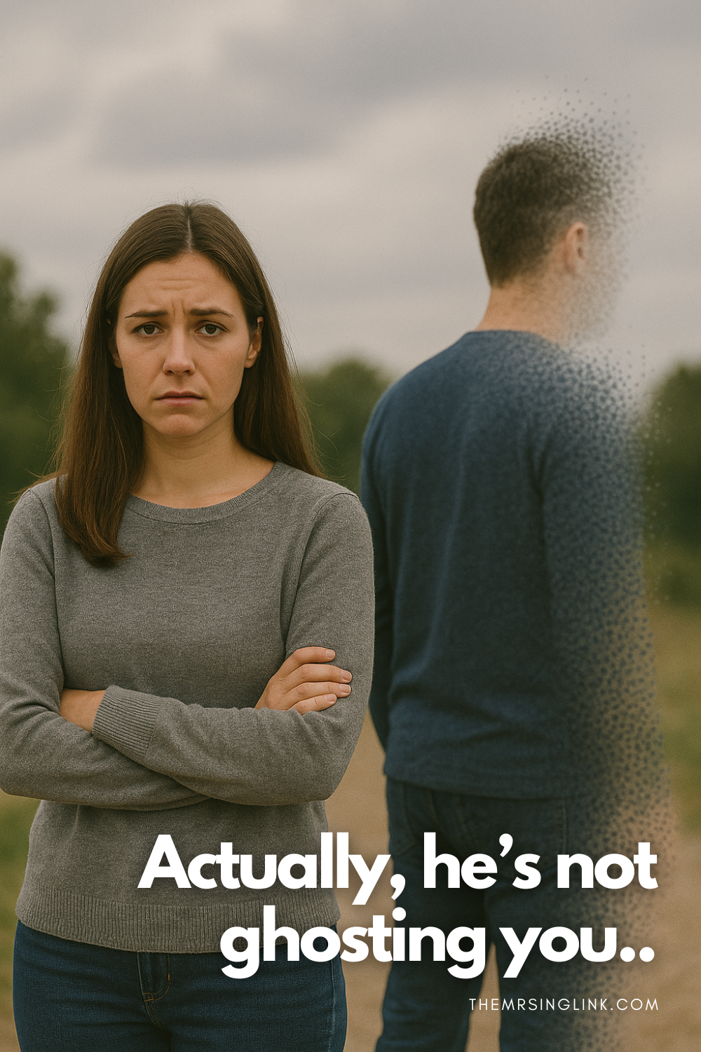 Actually, he's not ghosting you. Too often a label gets slapped on someone simply because we don't like their behavior. The term ghosting in dating is one of them when, actually, he's not ghosting you at all. #dating #ghosting #datingadvice #onlinedating