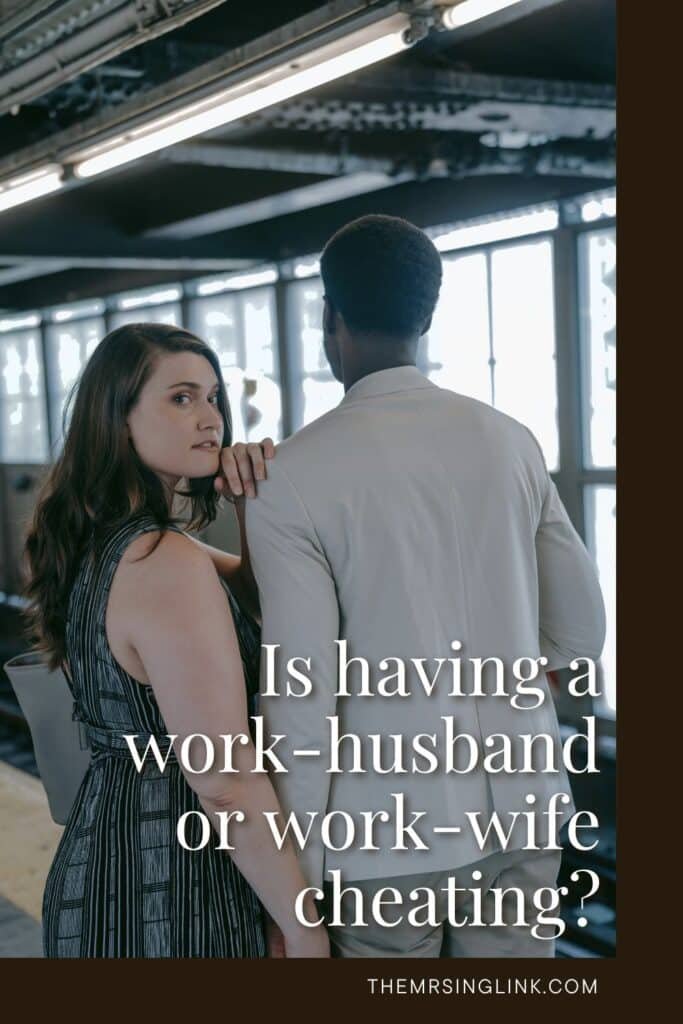 Is having a work-husband or work-wife cheating? This level of distinguished comparison is where it all begins and manifests slowly, giving you enough leverage to call it "just friends" without an iota of conviction. #workspouse #emotionalinfidelity #cheating