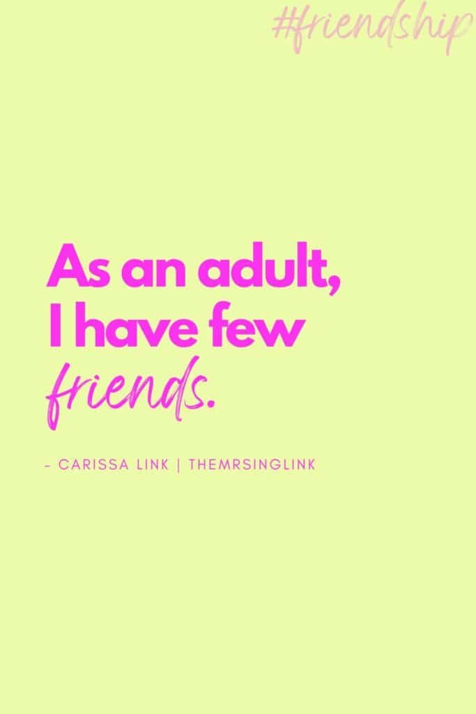As an adult, I have few friends. I had the constant streamline of questions - "What's wrong with me? What's wrong with them?" It lead me to question everything I knew, and through that, I embarked on a lesson that truly opened my eyes to the meaning of adult friendship for the first time.