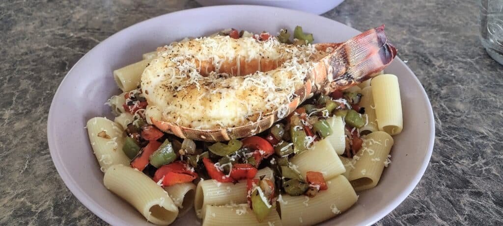 These may have been fresh and personally hand-caught, but right now Lobster is in season here in Florida (or wherever you can get it). And I'm all about making Florida lobster pasta (Lobsta Pasta, lol) when I can get my hands on fresh bugs. Yes, their technically bugs of the sea!