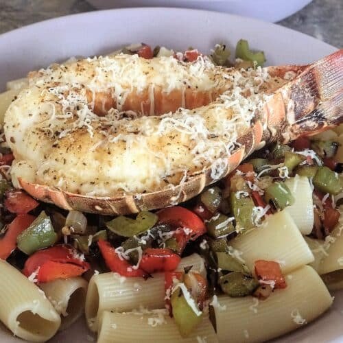 These may have been fresh and personally hand-caught, but right now Lobster is in season here in Florida (or wherever you can get it). And I'm all about making Florida lobster pasta (Lobsta Pasta, lol) when I can get my hands on fresh bugs. Yes, their technically bugs of the sea!