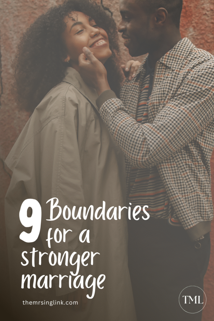 9 Boundaries for a stronger marriage | Oftentimes I think people view boundaries in marriage as freedom limitations, strict laws imposed on one another, or even a form of punishment. I find that telling when, in fact, boundaries - when used properly and lovingly - make a marriage stronger. #marriage #boundaries #settingboundaries