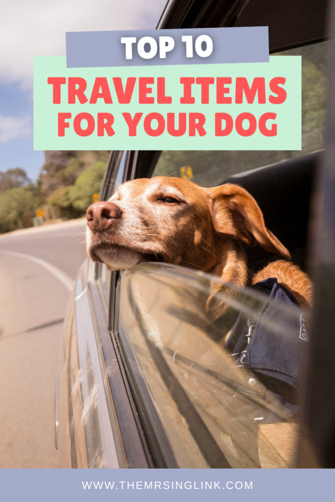 Dog travel essentials checklist when planning a trip with your pet | Traveling with your dog? There are many essentials they will need and to consider packing when planning a trip. Plus, snag the totally FREE, downloadable checklist.