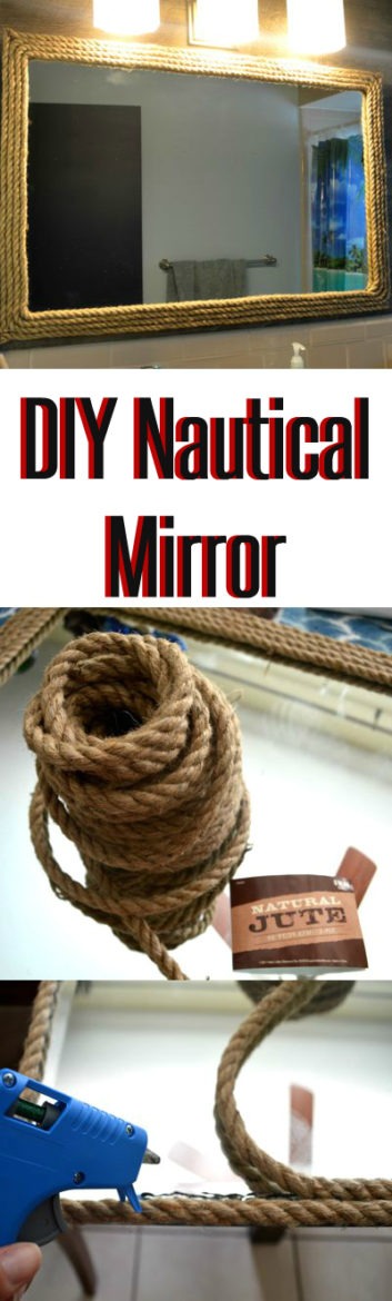 DIY Nautical Rope Mirror | DIY crafts and home decor | DIY mirror decor | theMRSingLink