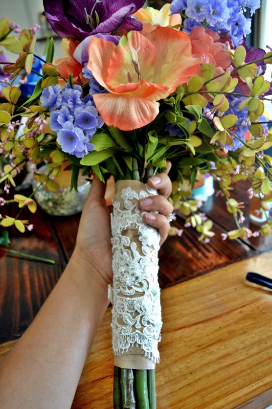 DIY Flower Wedding Bouquet | How To Create Your Own Wedding Bouquet | Fake Flower Wedding Bouquet | Unique Wedding Bouquet | DIY Wedding | Budget Wedding | Make Your Own Wedding Flower Bouquet Under $200 | theMRSingLink