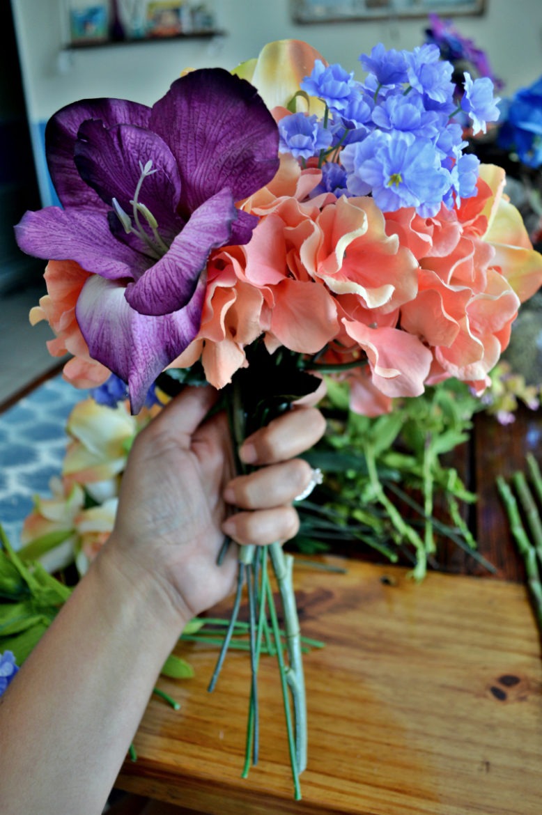 DIY Flower Wedding Bouquet | How To Create Your Own Wedding Bouquet | Fake Flower Wedding Bouquet | Unique Wedding Bouquet | DIY Wedding | Budget Wedding | Make Your Own Wedding Flower Bouquet Under $200 | theMRSingLink