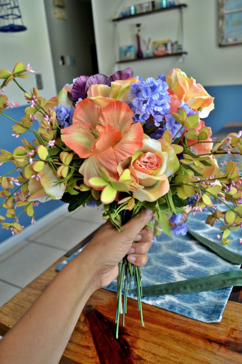 DIY Artificial Wedding Bouquet Under $100 | theMRSingLink