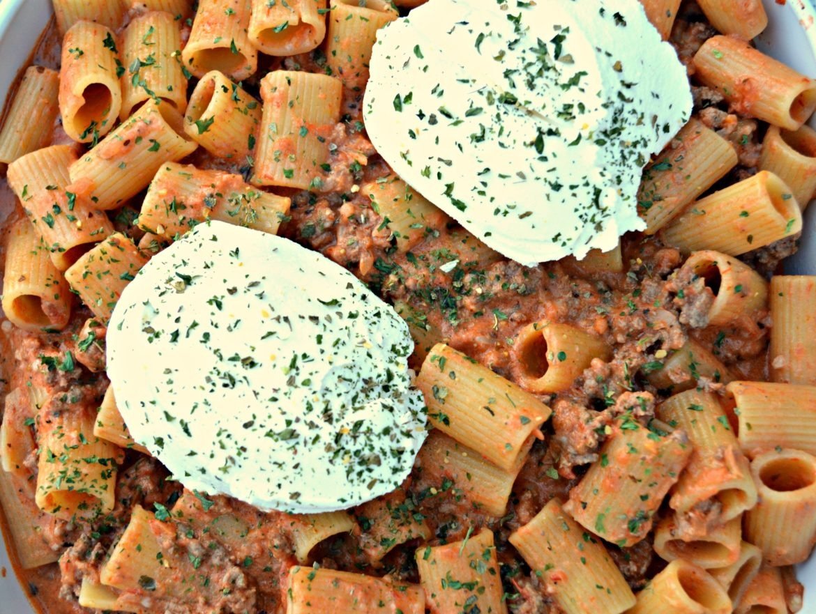 Feel good baked vodka rigatoni recipe (no alcohol)
