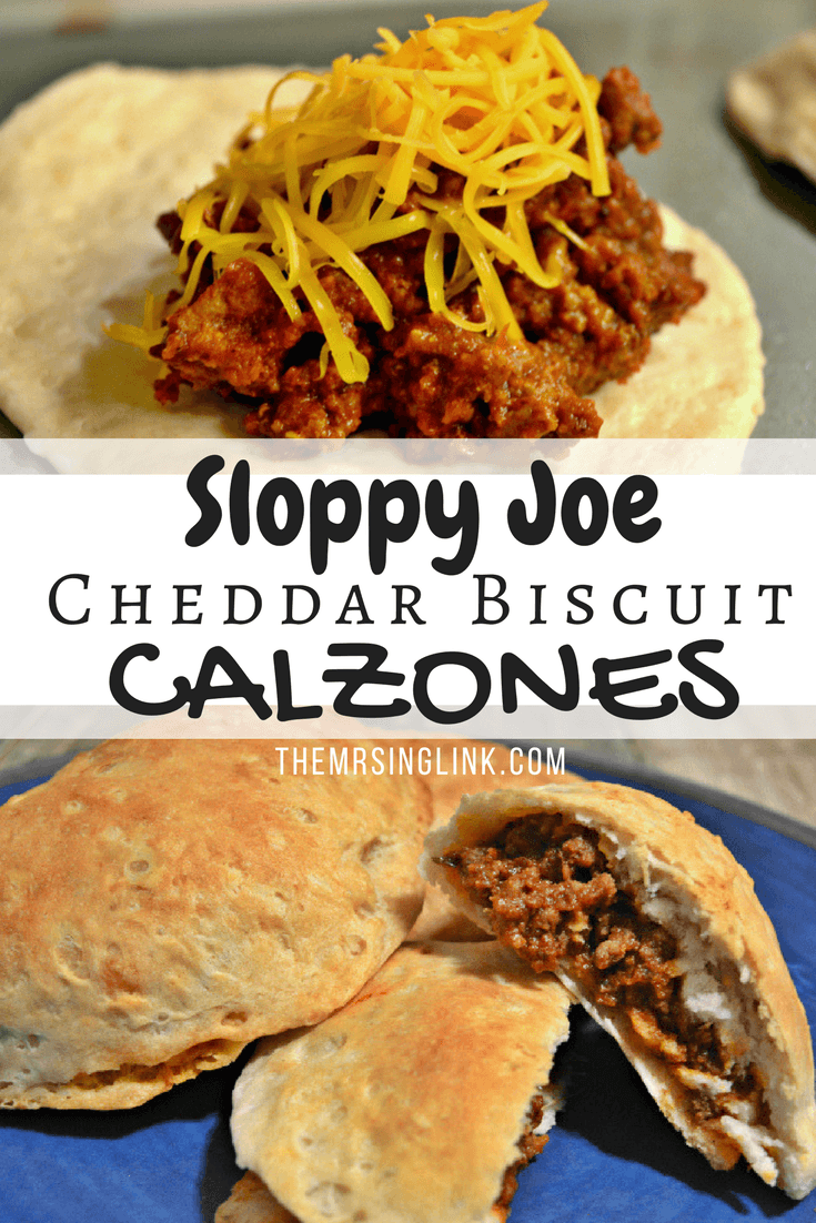 Sloppy Joe Cheddar Biscuit Calzones | THEMRSINGLINK