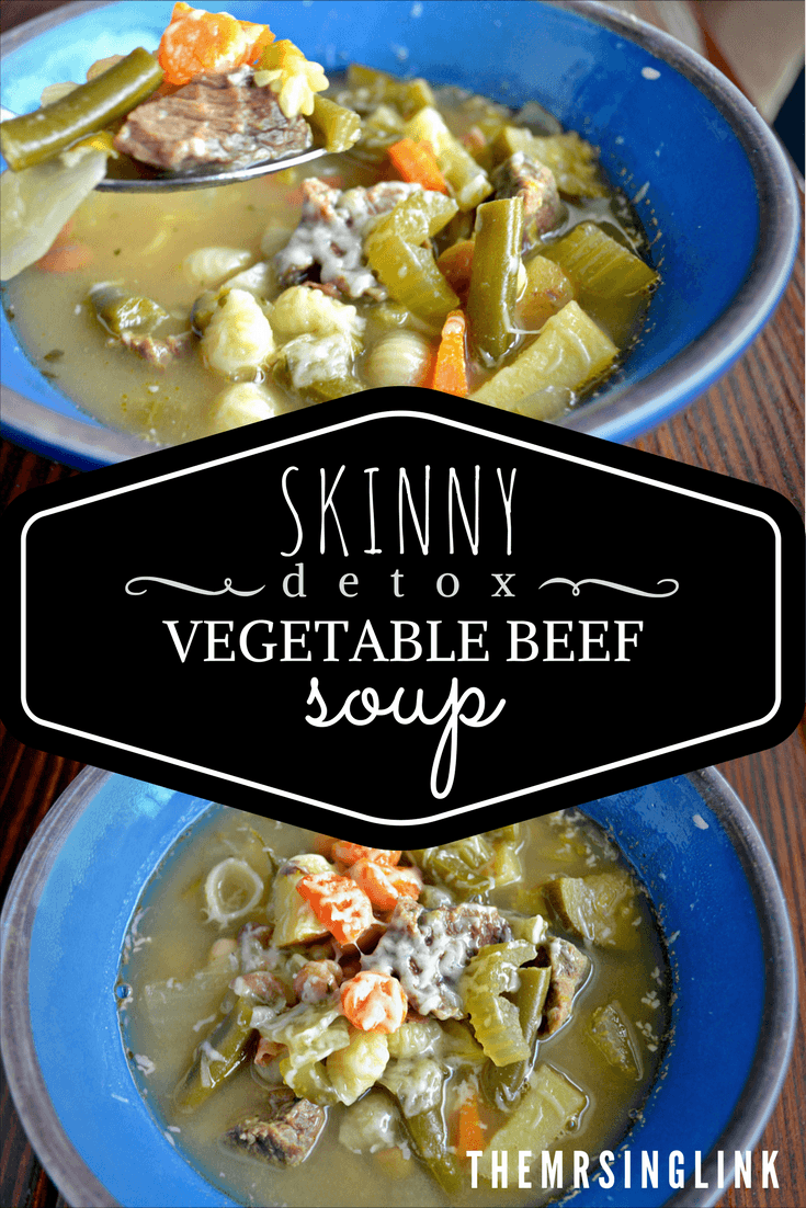 Skinny Detox Vegetable Beef Soup | Soup recipes | Fat burning soup recipes | Detox soup recipes | Cheap and easy soup recipes | theMRSingLink