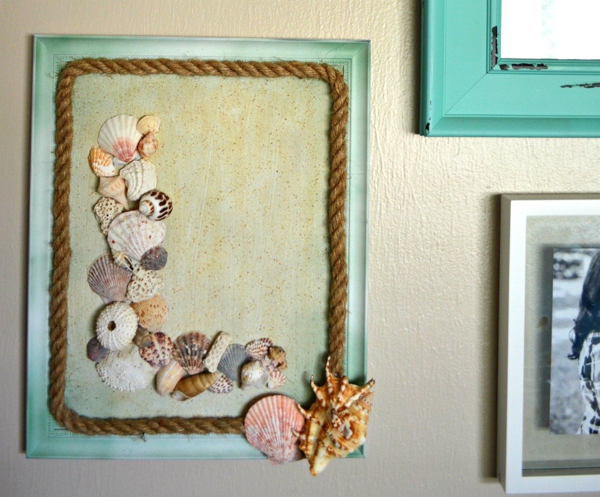 Seashell Monogram [DIY Coastal Wall Art]