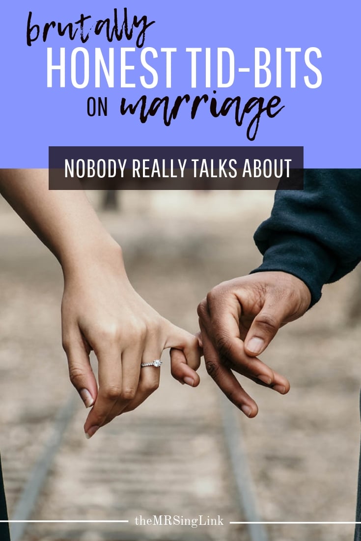 Brutally Honest Tid-Bits On Marriage [Nobody Really Talks About] | The advice married couples really need to hear (that isn't said enough) | Brutally honest marriage tips to understanding the reality of spending a lifetime with someone | Before you get married, read this | #marriage #couples | theMRSingLink