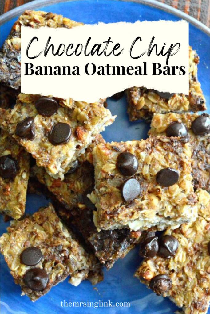 Banana Chocolate Chip Bars | Breakfast recipes for on-the-go | Healthy breakfast alternative | theMRSingLink LLC