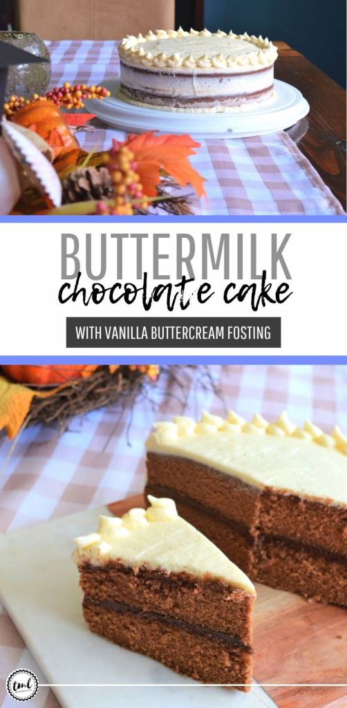 [Not Just Any] Buttermilk Chocolate Cake With Buttercream Frosting | A rich, classic chocolate cake that will taste like it was made from a bakery | Bakery-style chocolate cake that is entirely homemade | The easiest buttercream frosting recipe that will have you ditching store bought FOR GOOD | #chocolatecake #dessertheaven #holidayrecipe | Cake baking from scratch - NOT boxed | theMRSingLink