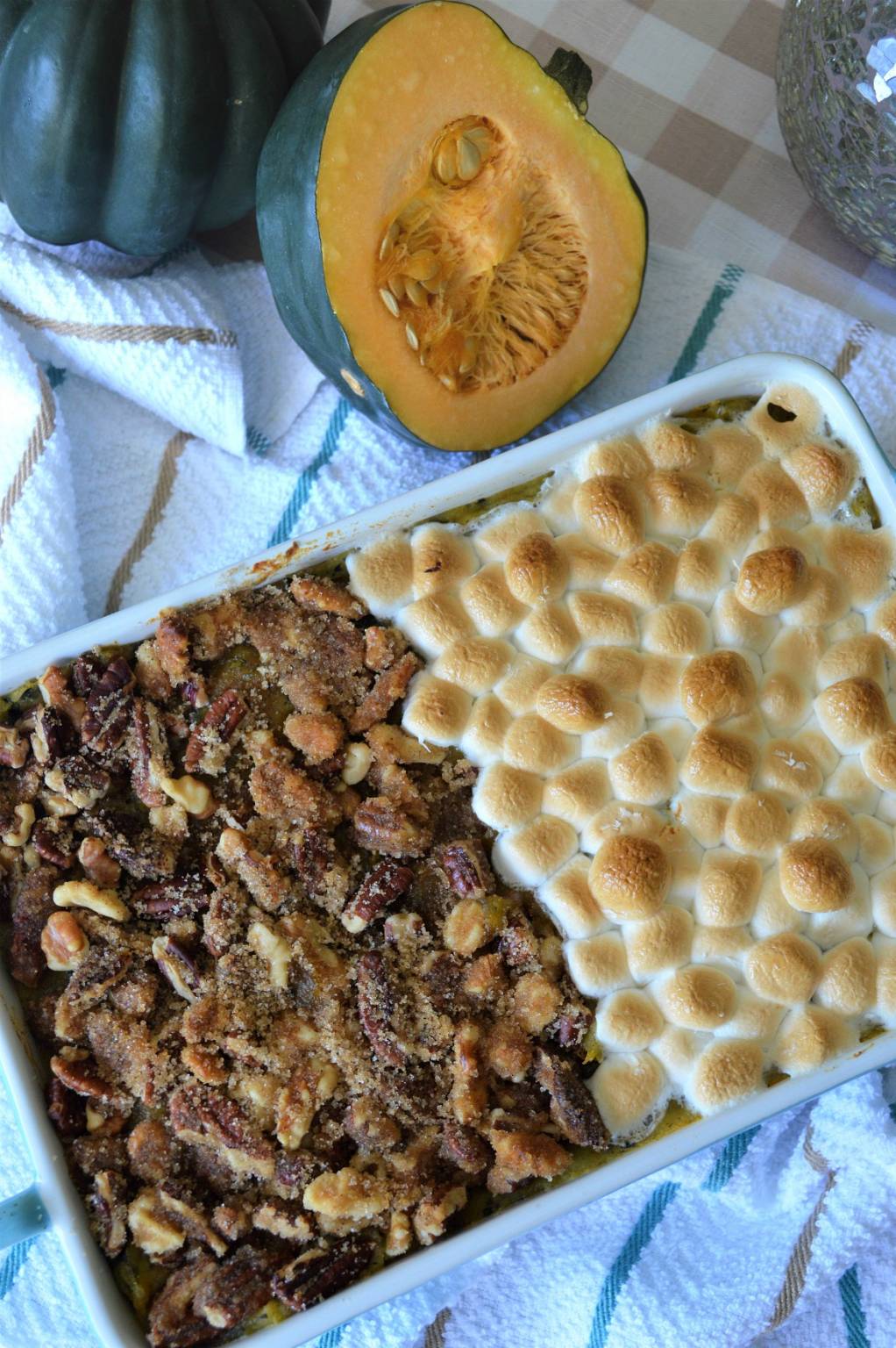 Holiday Twist On Sweet Potato Casserole With Acorn Squash | THEMRSINGLINK