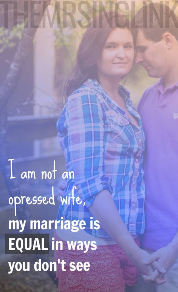 I Am Not An Oppressed 50's Housewife - My Marriage Is Equal | You may not see it, but my marriage is far more equal than what's surface deep. Equality in marriage doesn't exist, and 50/50 is unreachable | Gender equality in marriage - a 50/50 commitment | theMRSingLink