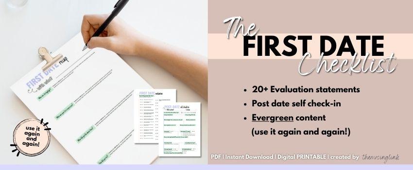 The First Date Checklist | theMRSingLink LLC
