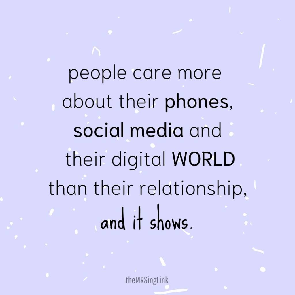 Your Relationship Deserves Respect ON + OFF Social Media | FACT: people care more about their phones, social media, digital privacy and online WORLD more than their relationship, and it shows. #relationshiprealtalk #relationshipcoach #respect #lifeandlove | theMRSingLink
