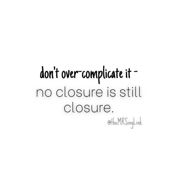 How to find closure from a past relationship and move on
