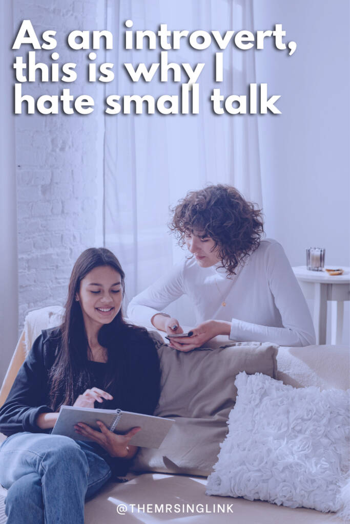 As an introvert, this is why I hate small talk | Many out there absolutely dread small talk. Meeting new people is awkward. Making friends is awkward. Connecting with family (or those whom you were once close with) is awkward. It's like we've forgotten how to interact with others, honestly. Yet, as an introvert, the dread of small talk runs deep...muuuuch deeper. Basically, IYKYK. #introverted #smalltalk #personalgrowth