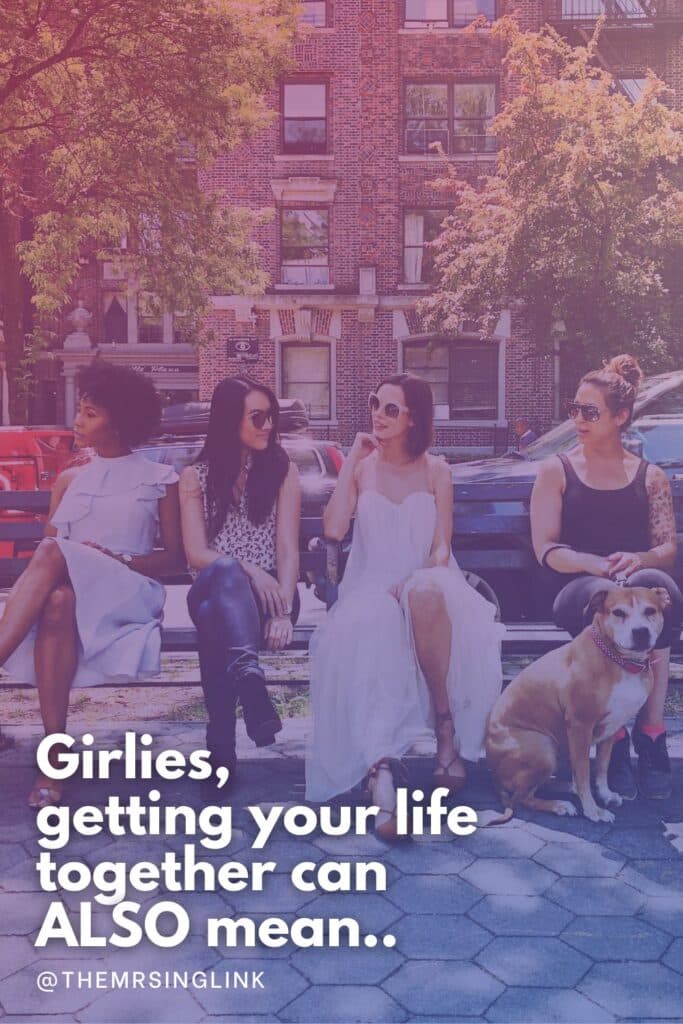 Girlies, getting your life together can ALSO mean.. | Ladies, having goals are great, don't get me wrong. But many of us are stuck on the hamster wheel, always thinking, wanting and doing [more], and basing our worth and value (in life and on life's success) on constant productivity, performance, consumerism, and achievement!