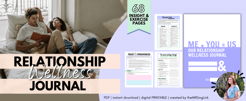 The Relationship Wellness Journal for Couples | Created by theMRSingLink LLC