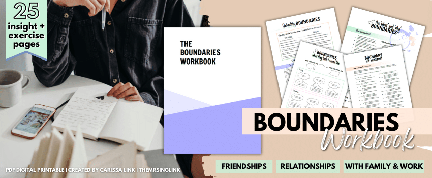 The Boundaries Workbook | Created by theMRSingLink LLC