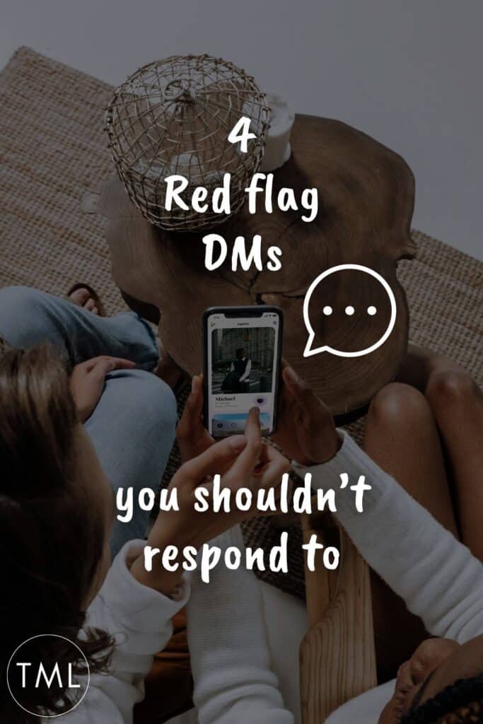 4 Red Flag DMs You Shouldn't Respond To | Whether you're online dating or into someone sliding into your DMs on social media, there are 4 red flag DMs to ignore, block AND delete! While we're quick to preach against ghosting in the dating world, the primary incentive here is not only to prevent from wasting your time but also your protection.