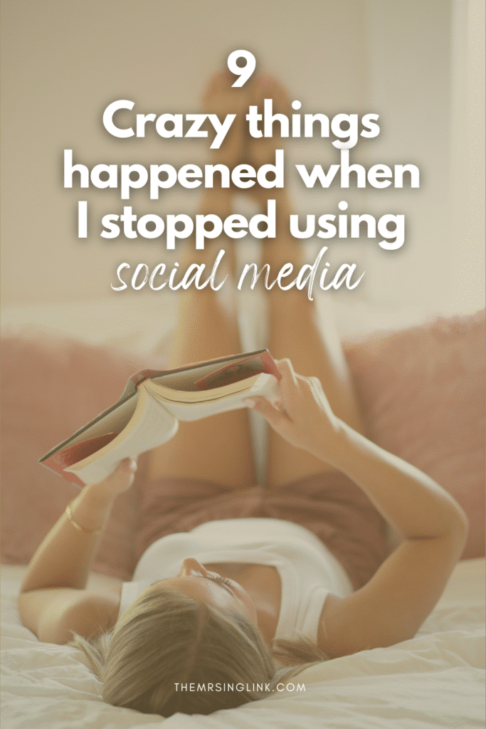 I stopped using social media, and this decision has made a dramatic difference in my life and overall well-being. Have you ever thought about what it would be like if you deactivated your socials? For years I had gone back and forth wanting nothing to do with social media (and absolutely hating it) but always falling victim to the idea of missing out or feeling left out.